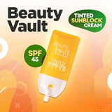 Beauty Vault Tinted Sunblock Cream SPF45 - 50g