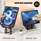 Rotating Base Metal Foldable Desktop Stand
