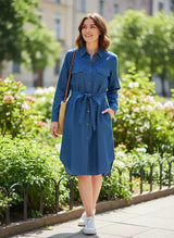 Women's Flex Collar Neck Ethnic Dress