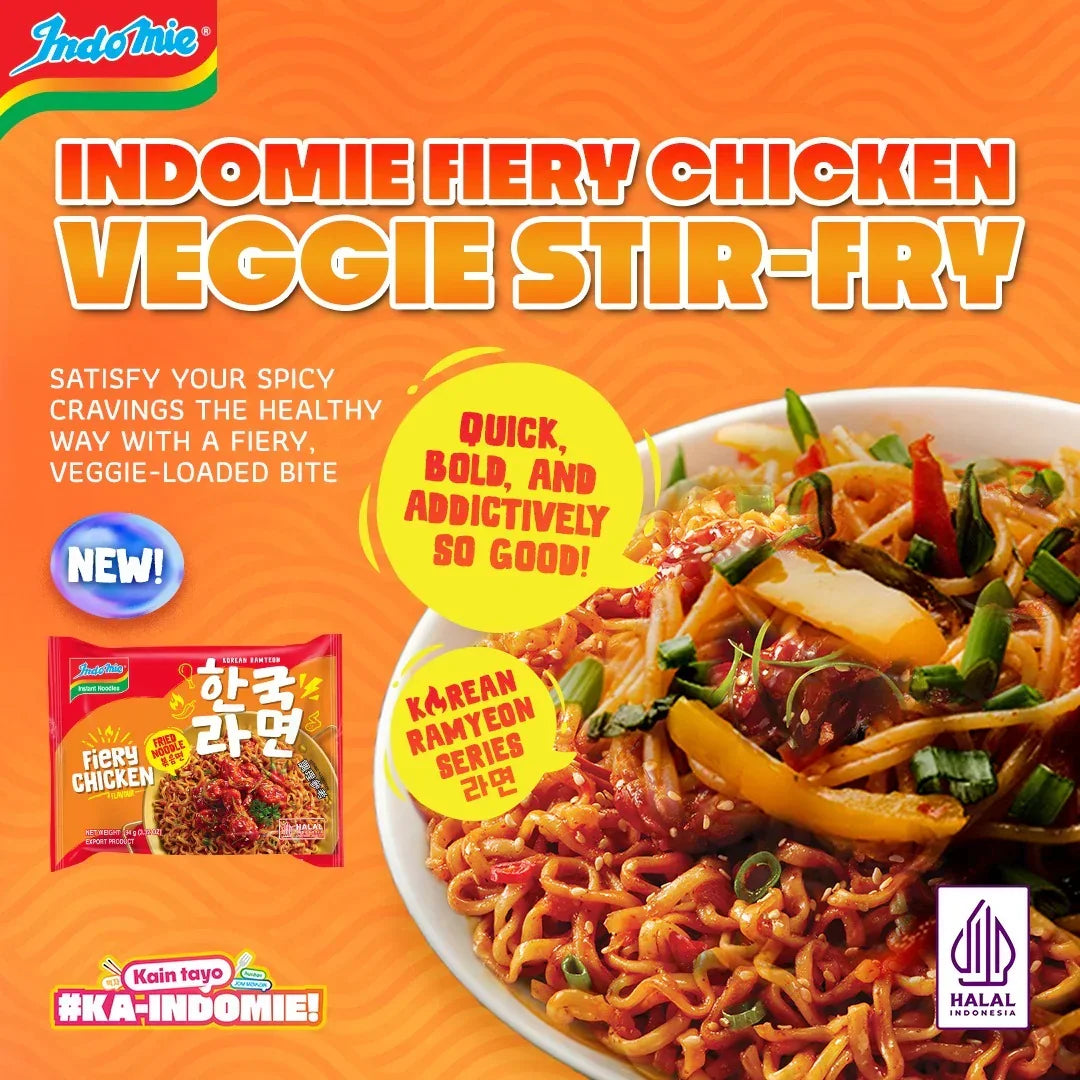 Indomie Fiery Chicken Flavour Fried Noodles - 94g