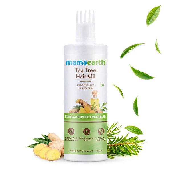 Mamaearth Tea Tree Anti Dandruff Hair Oil With Ginger - 250ml