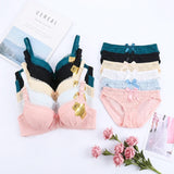 Women's Cotton Push Up Bra & Panty Set - 948