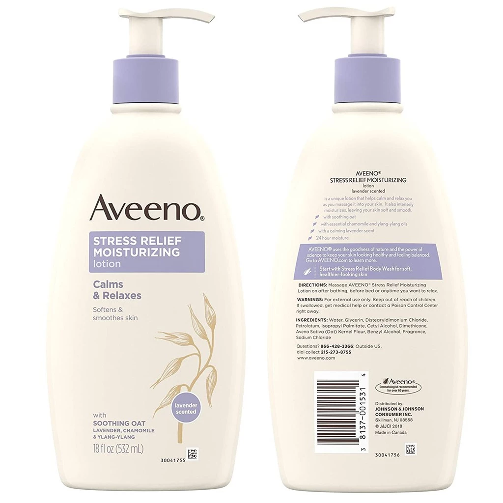 Aveeno Stress Relief Moisturizing Lotion with Lavender - 532ml