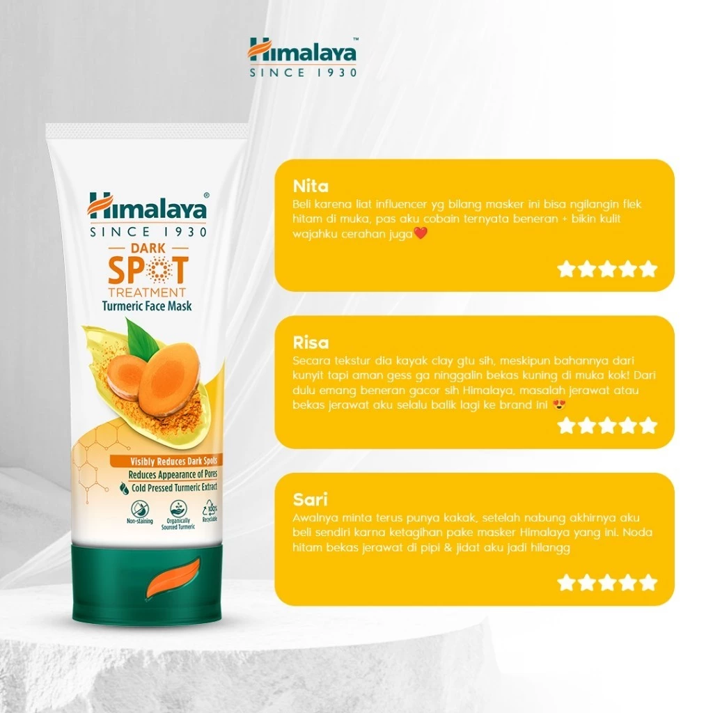 Himalaya Dark Spot Clearing Turmeric Face Mask - 100ml