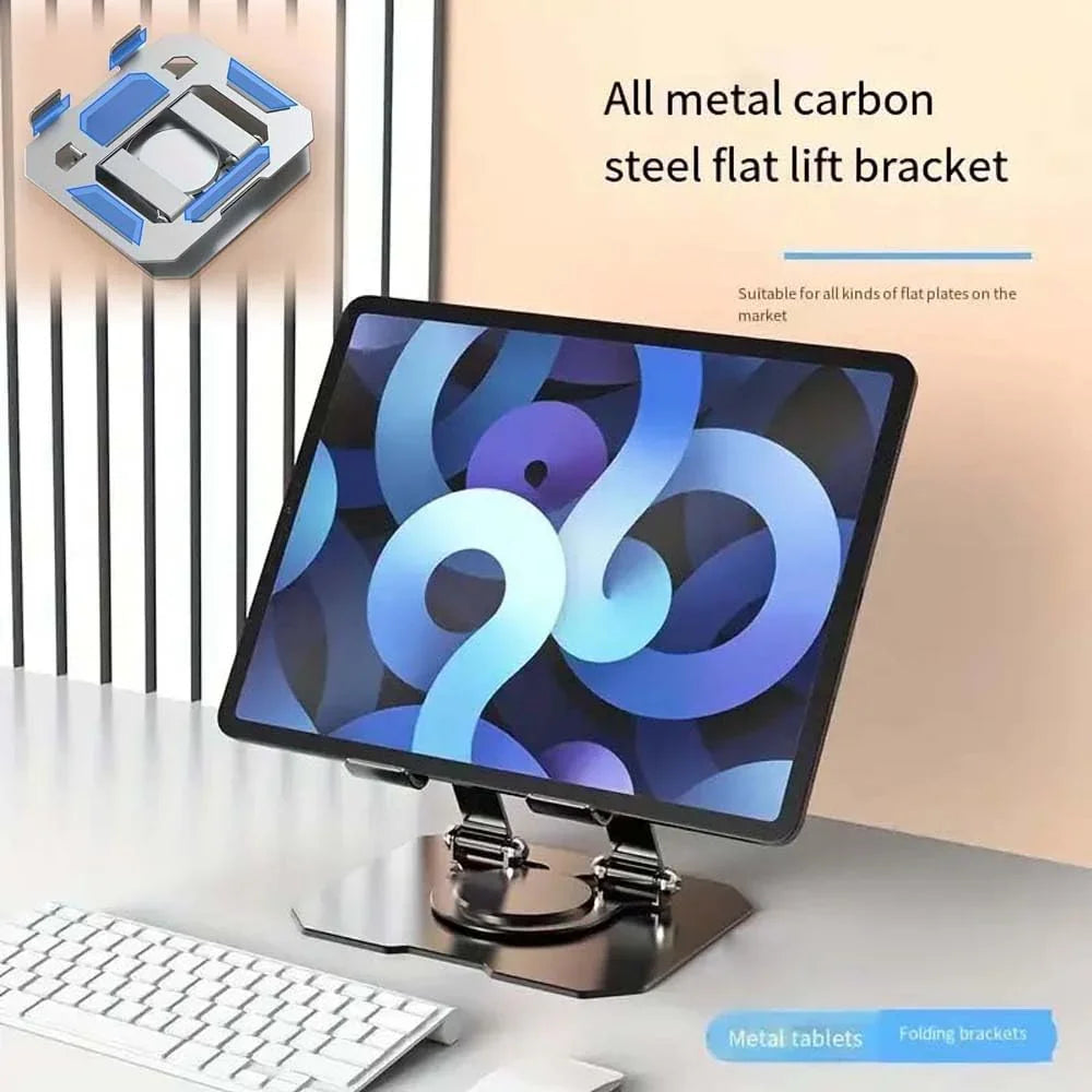 Rotating Base Metal Foldable Desktop Stand