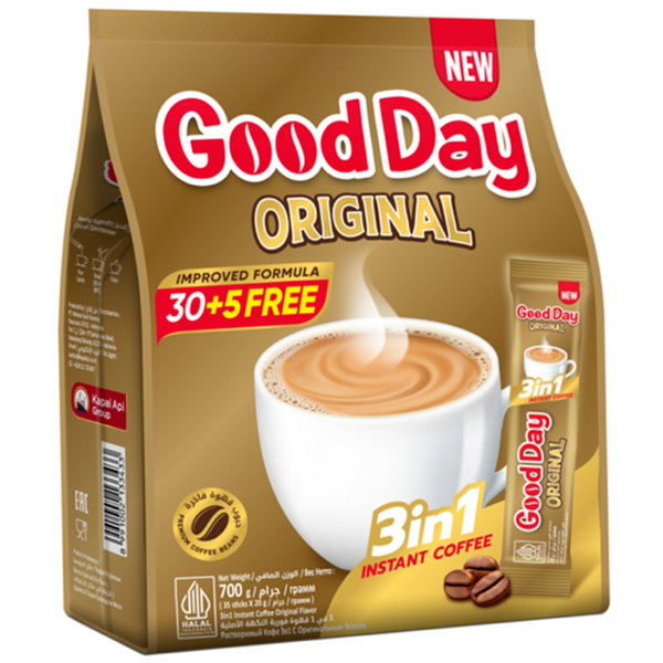 Good Day Original 3 in 1 Instant Coffee - 35 Sticks x 20g (700g)