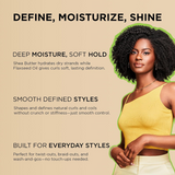 African Pride Shea Butter & Flaxseed Oil Curling Hair Cream - 340g