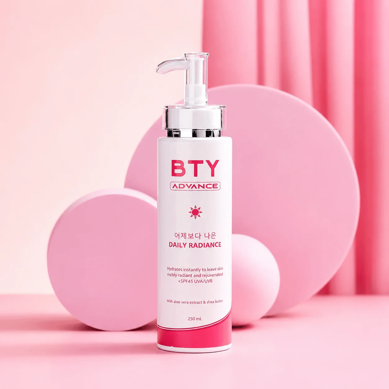 BTY Advance Daily Radiance Lotion SPF 45 For Face & Body - 250ml