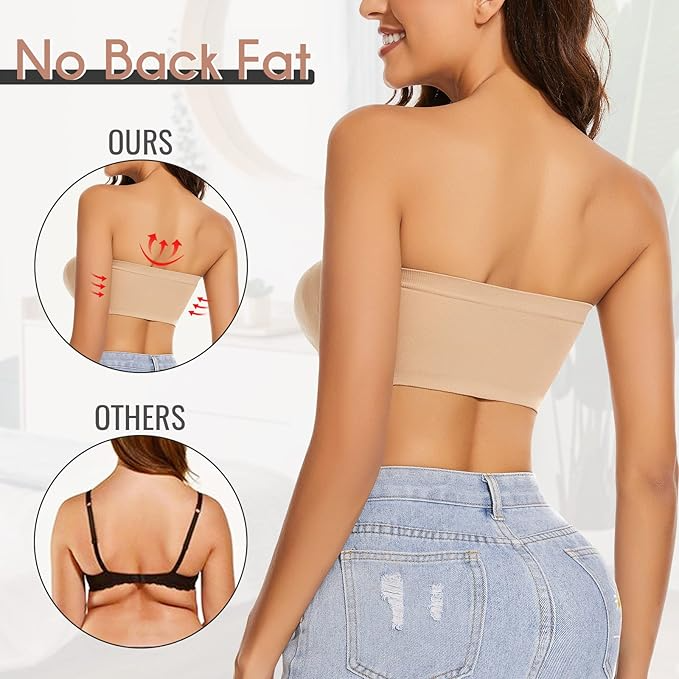 Blue Rose Seamless Comfort Strapless Bra - Z3205