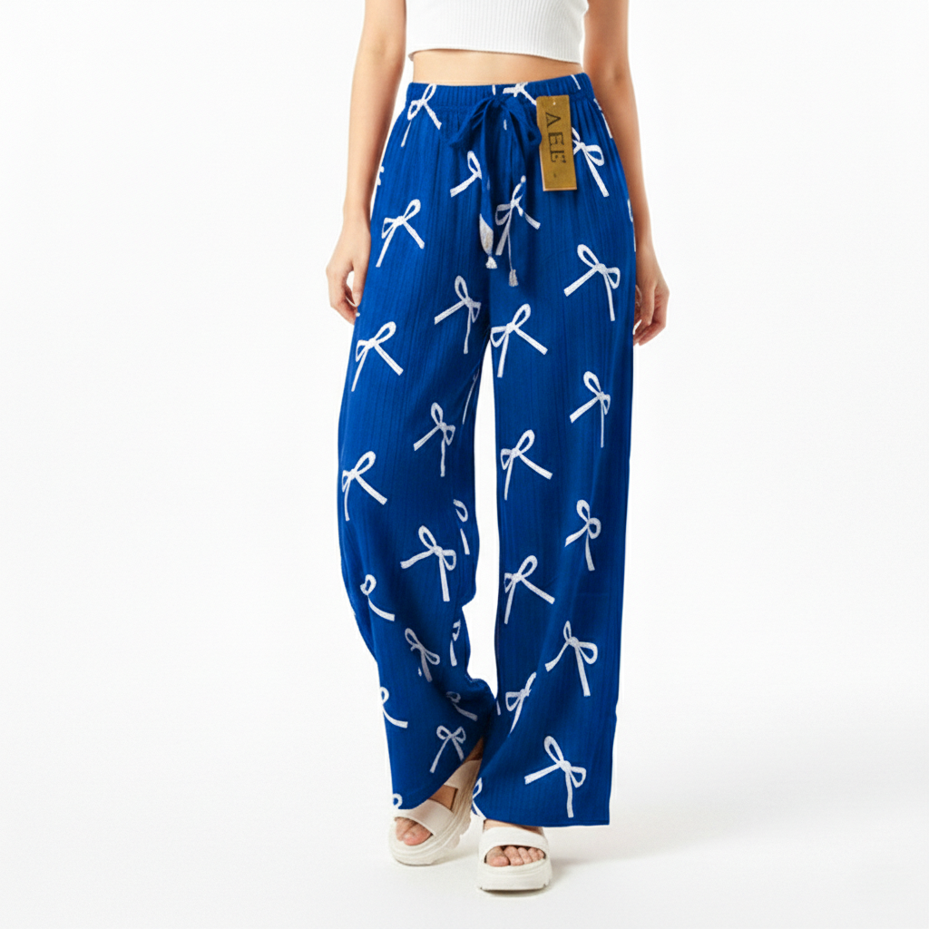 Women's Waisted Wide-Leg Palazzo Pants - YL612