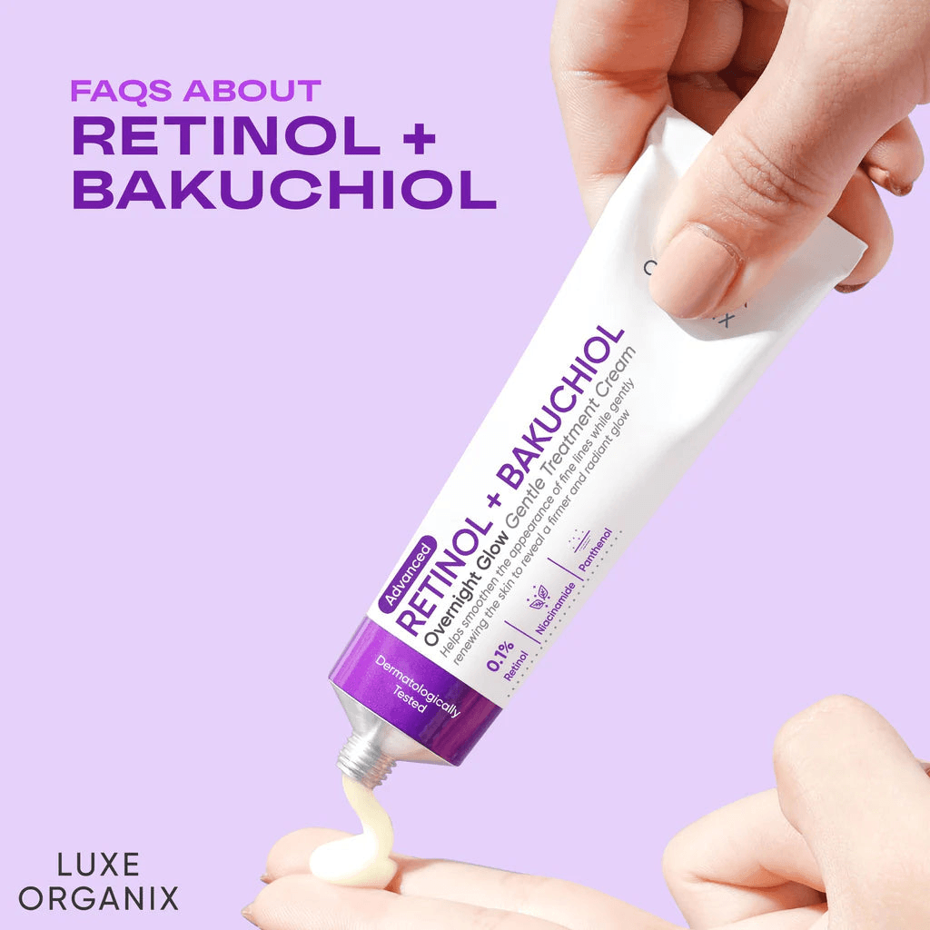 Luxe Organix Retinol + Bakuchiol Overnight Glow Gentle Treatment