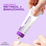 Luxe Organix Retinol + Bakuchiol Overnight Glow Gentle Treatment Cream - 30g