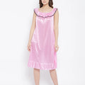 Silk Blend Satin Lace Nightgown Sleepwear