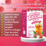 Hello Bloom Glam Lychee Iced Tea Juice Drink - 10s × 18g (180g)