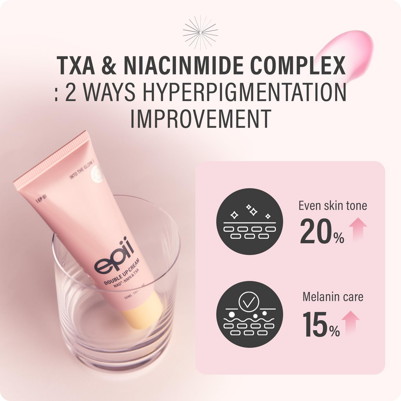 epii NAD+ NMN & TXA Double Up Face Cream - 50ml