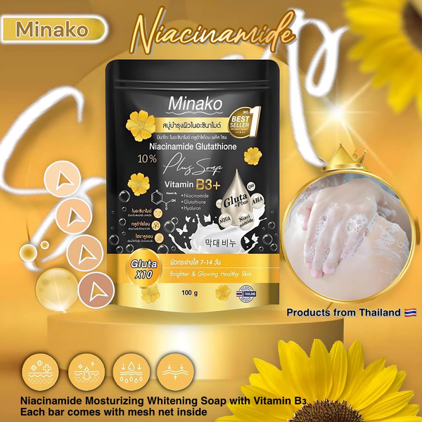 Minako Niacinamide Glutathione Plus Soap - 100g