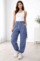 Women's Cargo Pant with Adjustable Drawstring SZW-960