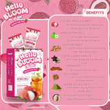 Hello Bloom Glam Lychee Iced Tea Juice Drink - 10s × 18g (180g)