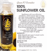 Queen K 100% Organic Sunflower Oil - 100ml