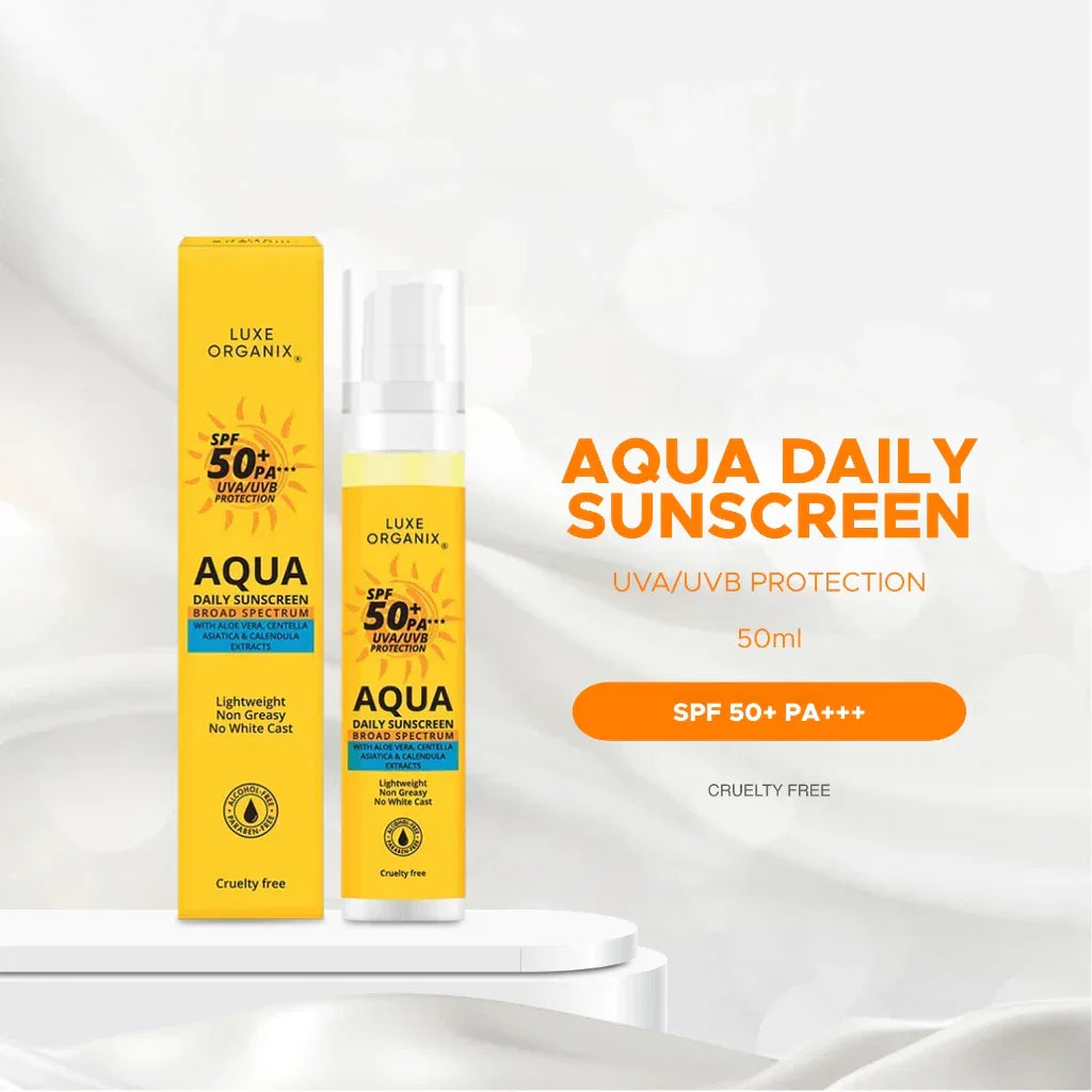 Luxe Organix Aqua Daily Sunscreen SPF 50+ PA+++ - 50ml