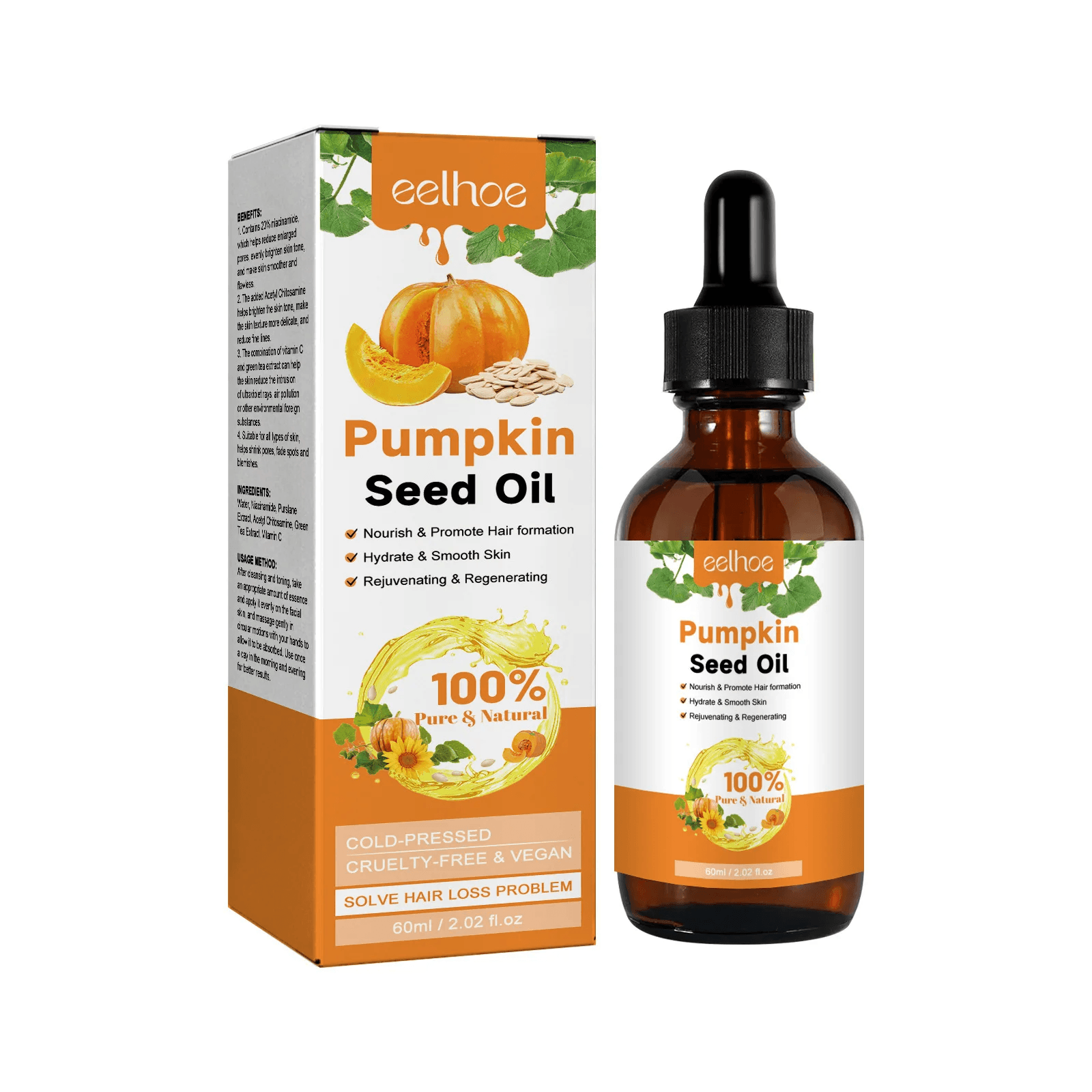 EELHOE Pumpkin Seed Hair Oil - 60ml