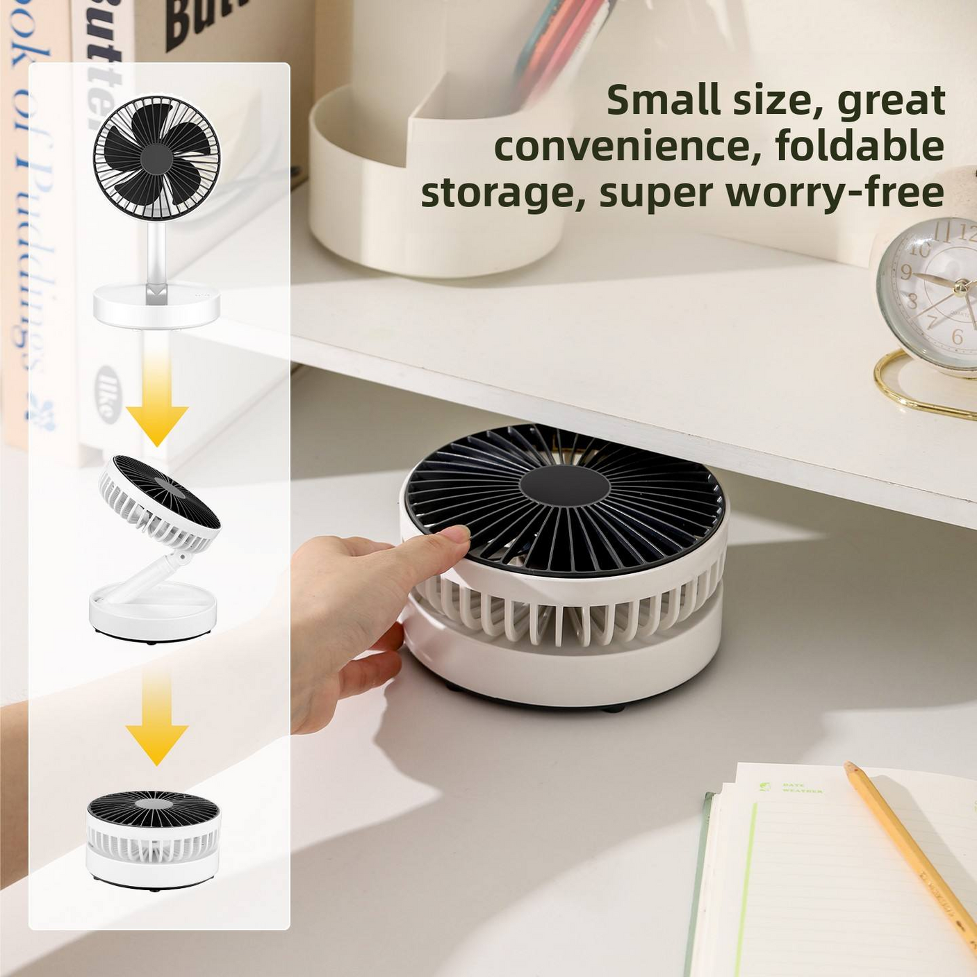 Portable Telescopic Folding Fan - HR6583