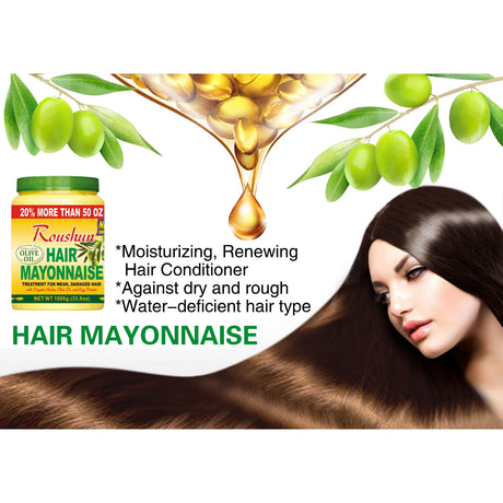 Roushun Olive Oil Hair Mayonnaise - 1000g