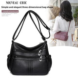 Vintage Lightweight Crossbody Bag - 8601-1