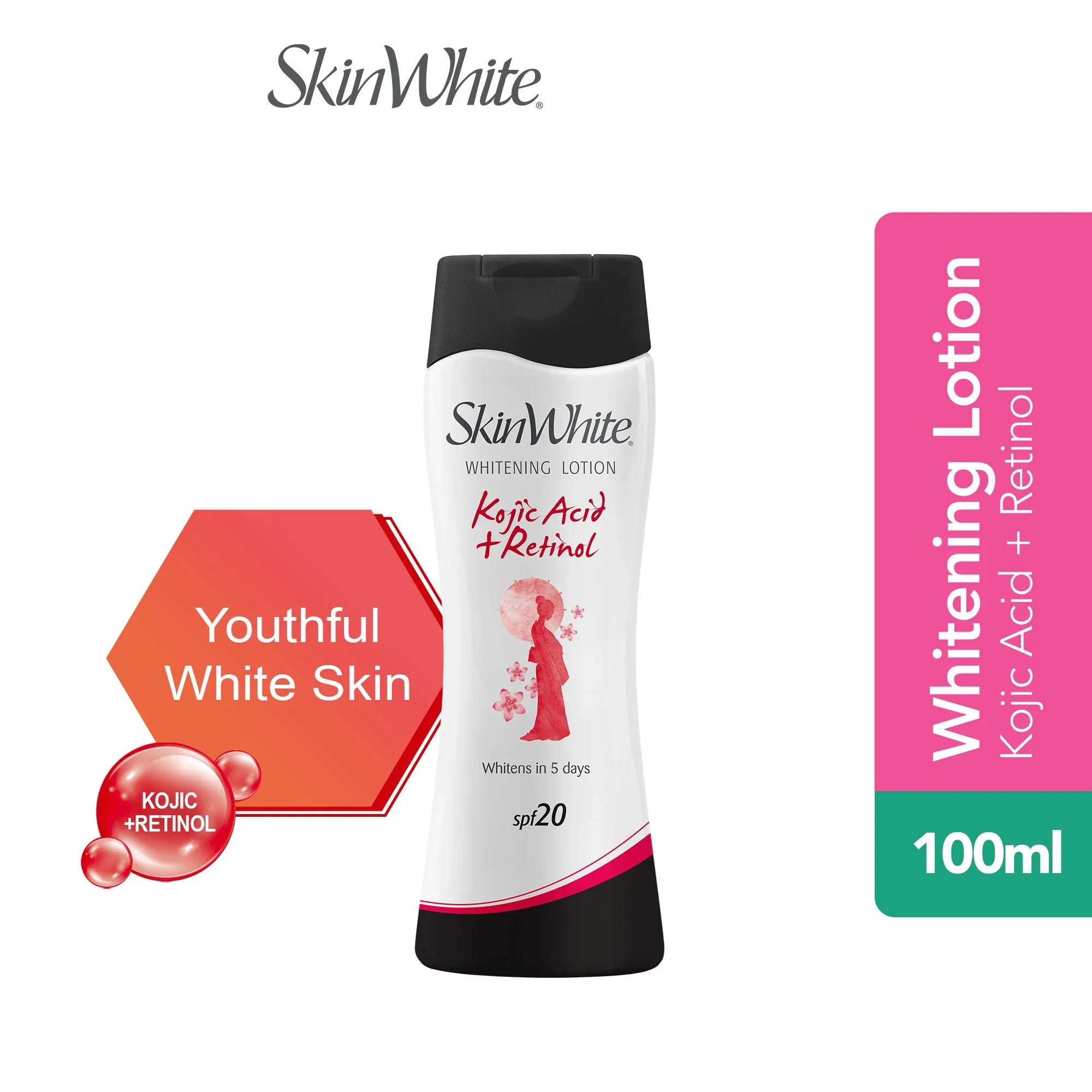 SkinWhite Kojic Acid+Retinol Lotion SPF20 100ml