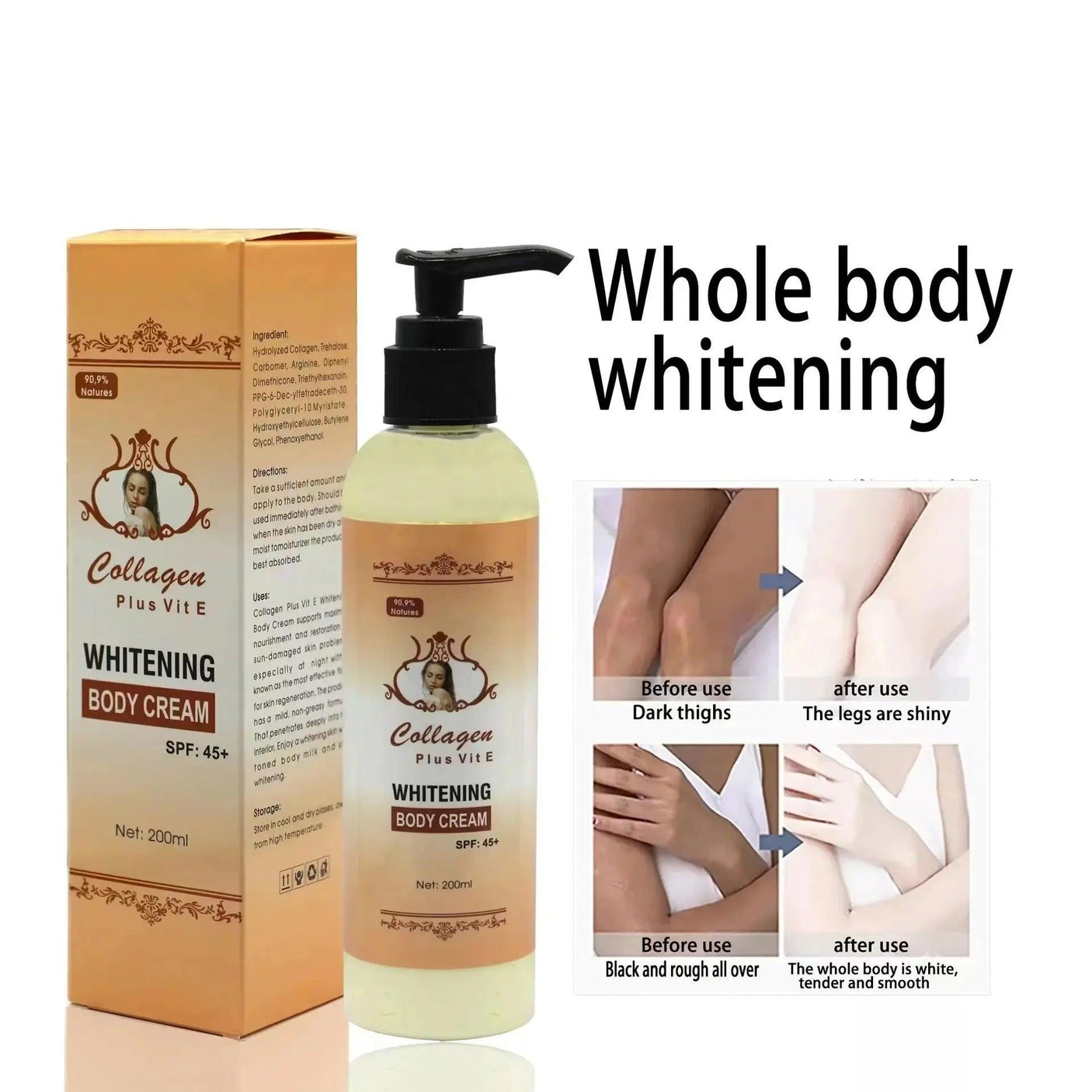 Collagen Plus Vit E Brightening Body Cream SPF45+ - 200ml