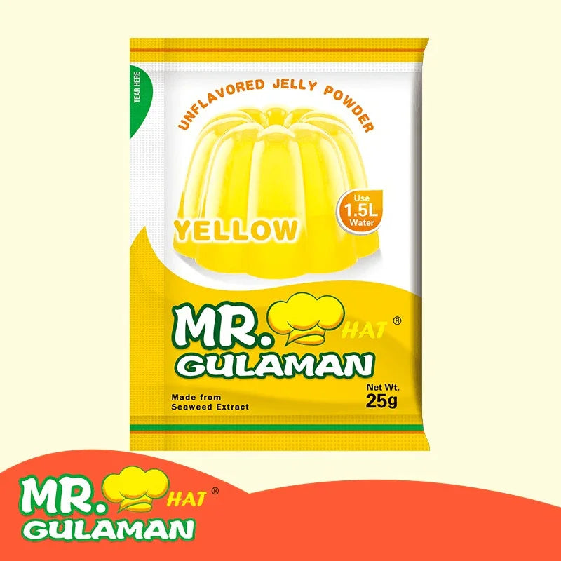 Mr. Hat Gulaman Unflavored Yellow 1 Pcs