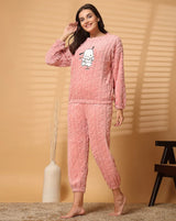 Women's Warm & Fuzzy Knitted Pajama Set