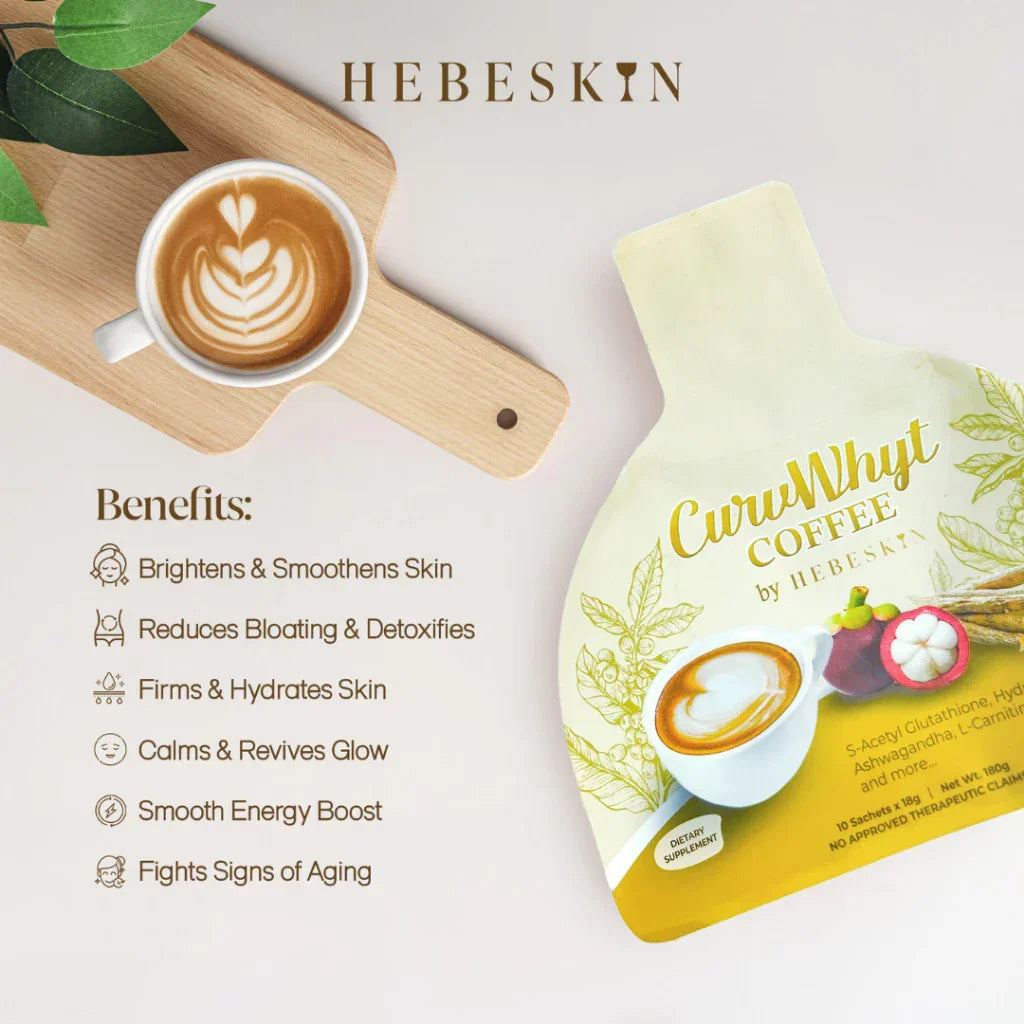 Hebeskin CurvWhyt Coffee Beauty & Wellness - 10 Sachets x 18g  Pinoy Hyper  Kuwait