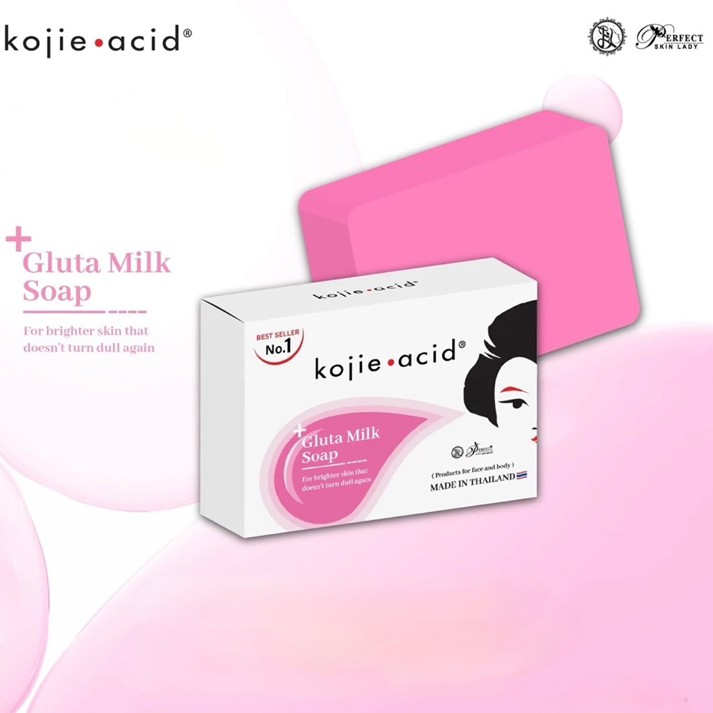 Kojie Acid Gluta Milk Thailand Soap - 80g