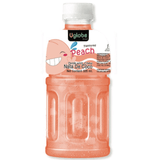 Uglobe Peach Juice Drink With Chew Nata De Coco - 320ml X 6 Pcs