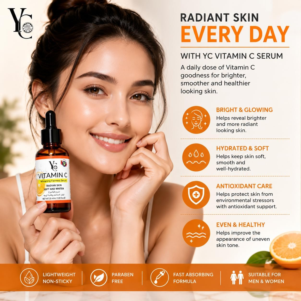 YC Vitamin C Brightening Fairness Serum - 30g