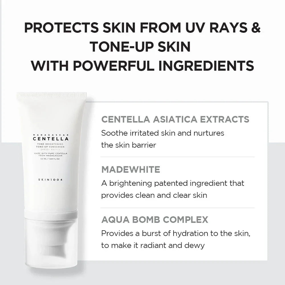 SKIN1004 Tone Brightening Tone-Up Sunscreen SPF50+ PA++++ - 50ml