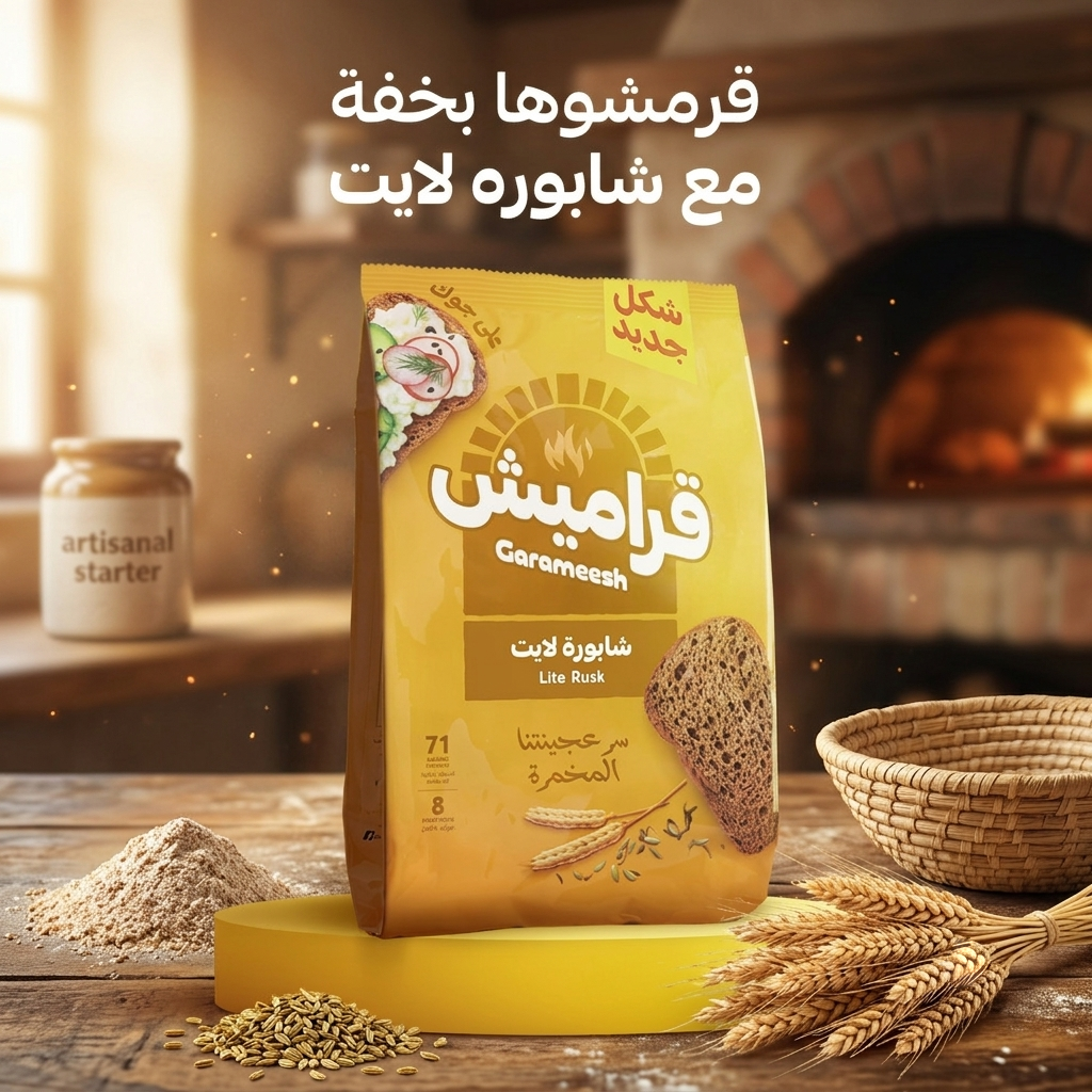 Garameesh Lite Rusk - 8Pcs Pack (375g)