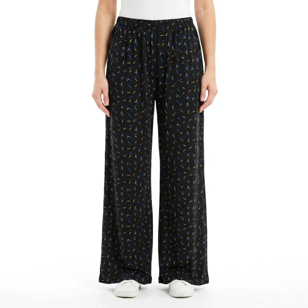 Women's Waisted Wide-Leg Palazzo Pants K-BP-2