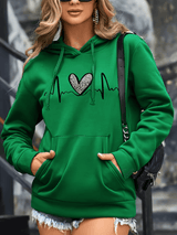 Cozy Fleece-Lined Winter Hoodies With Kangaroo Pocket - 2082