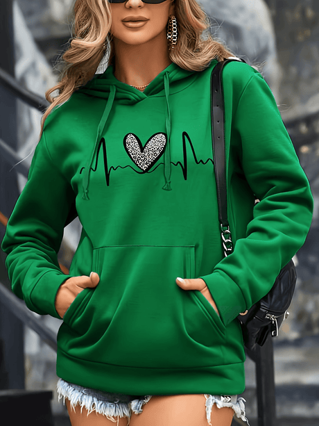 Cozy Fleece-Lined Winter Hoodies With Kangaroo Pocket - 2082
