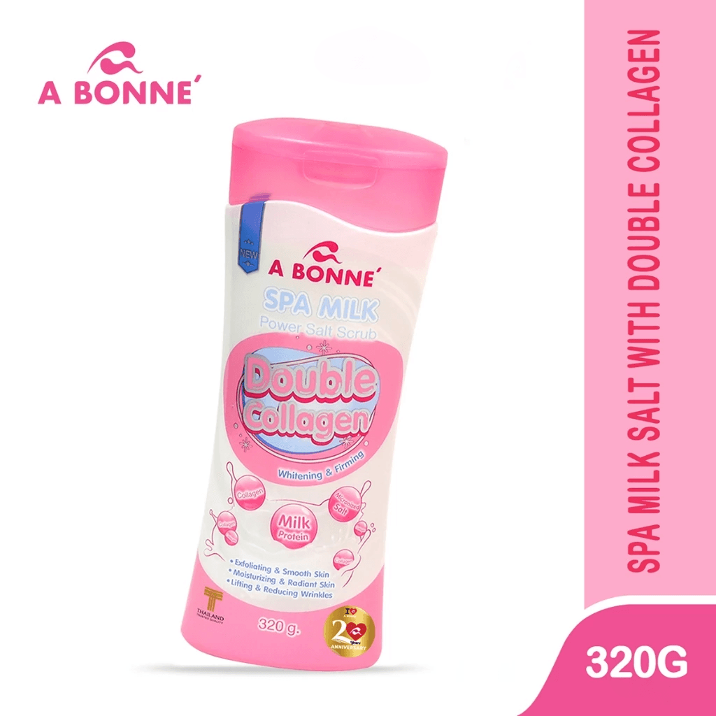 مقشر ملح الحليب من A Bonne Spa بالكولاجين المزدوج - 320 جرام