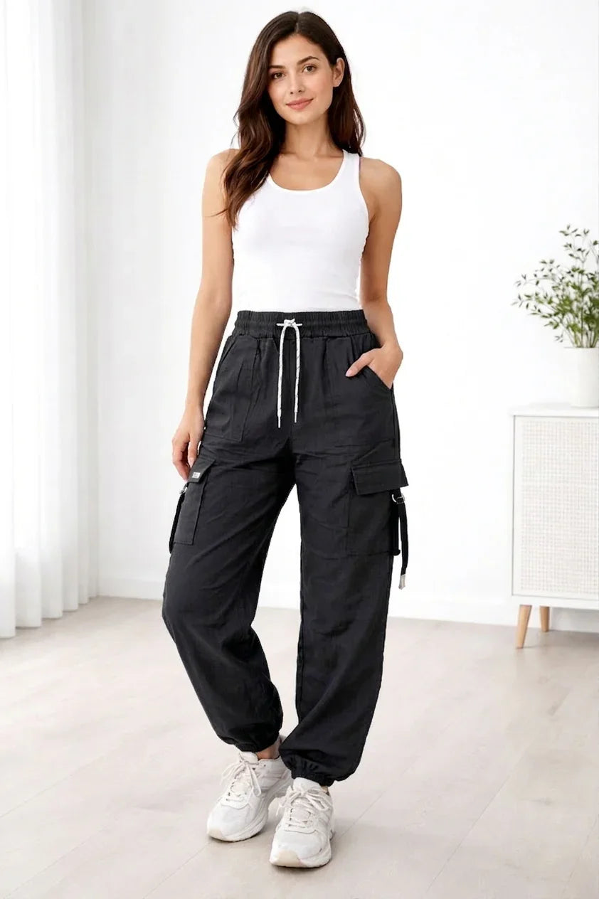 Women's Cargo Pant with Adjustable Drawstring SZW-960