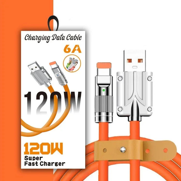Zinc Alloy 120W Super Fast Charging Data Cable S218-1