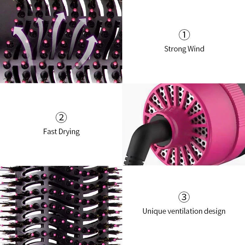 Multifunctional One Step Hair Dryer & Styler Brush - 5250