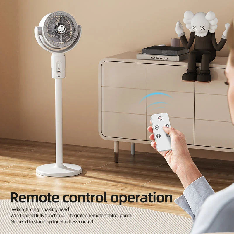Height Adjustable Air Circulation Fan With Remote Control - F1