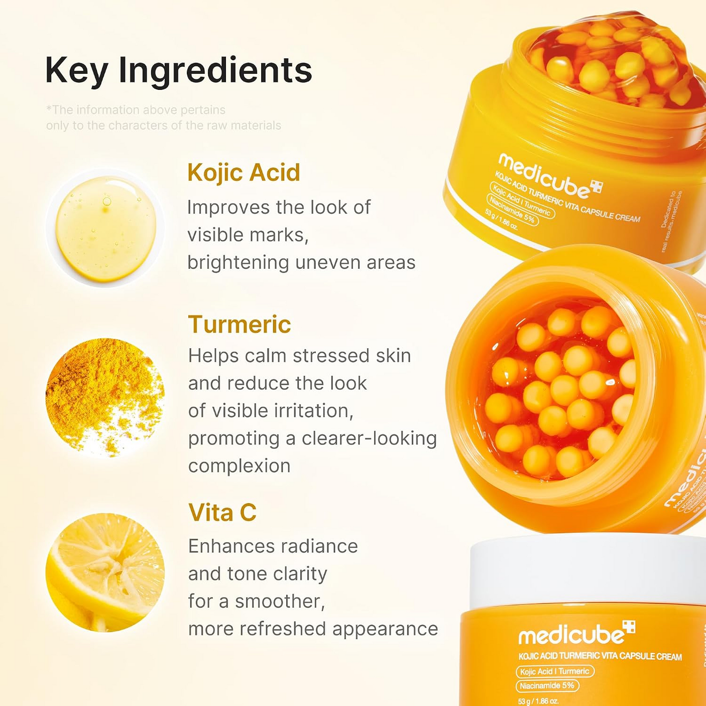 Medicube Kojic Acid Turmeric Vita Capsule Cream - 53g