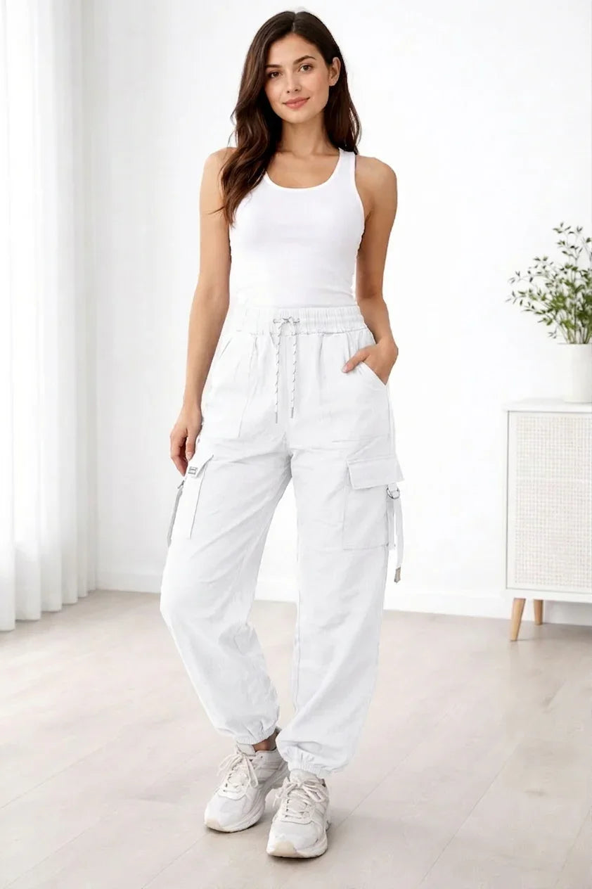 Women's Cargo Pant with Adjustable Drawstring SZW-960