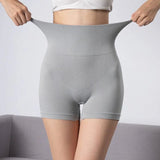 High Waisted Solid Waist Shapewear Underwear - 693#