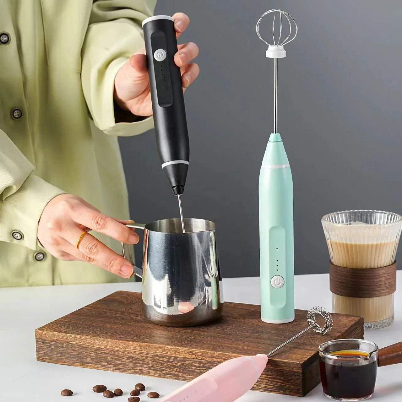 Portable Electric Handheld Milk Frother ZH-048